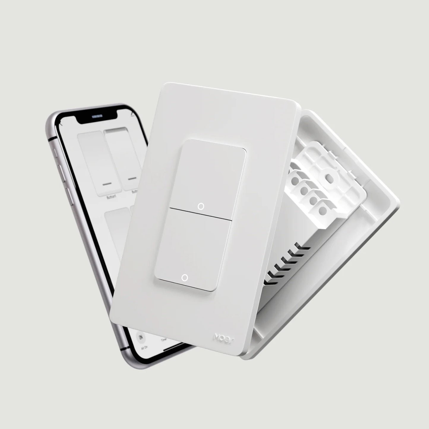 MOES Tuya WiFi Smart Light Switch US Single Push Button