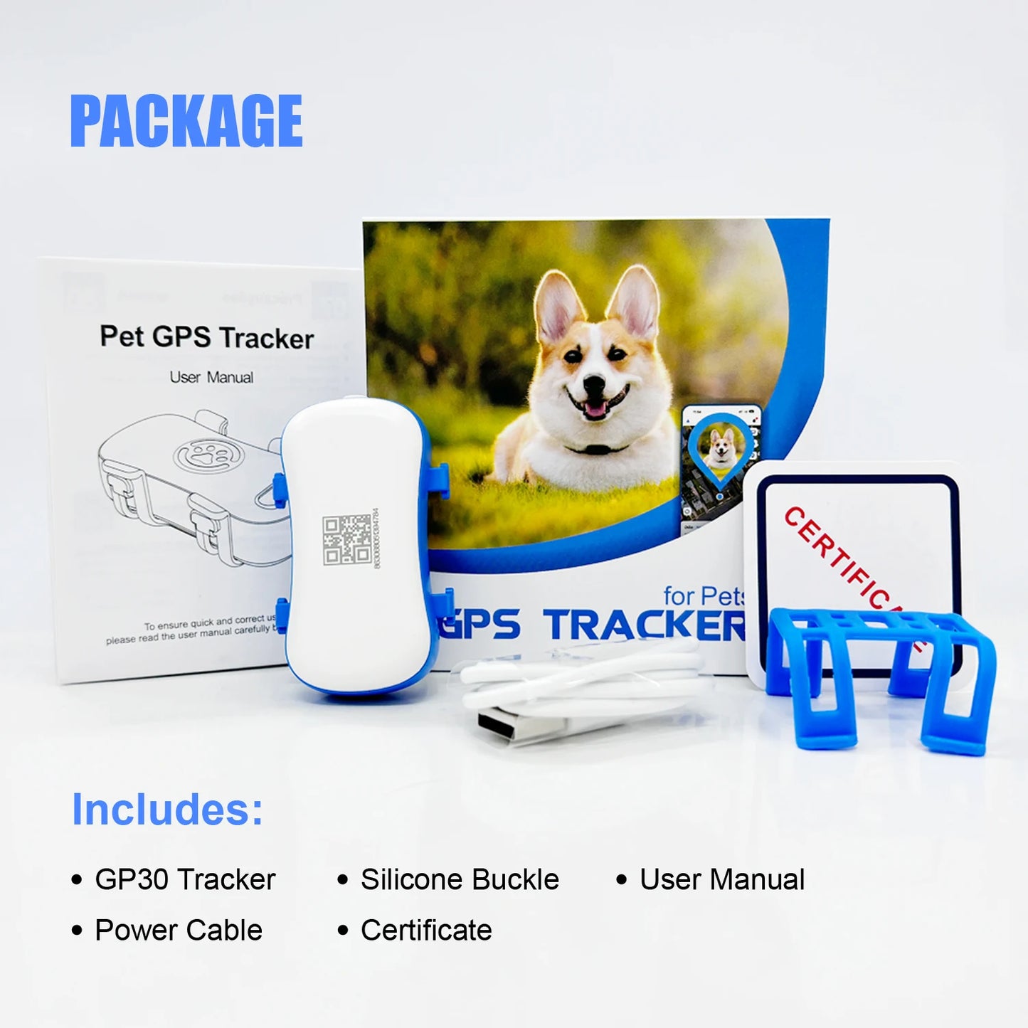 WANWAYTECH GPS Pet Tracker For Dogs And Cats Real-Time Tracking