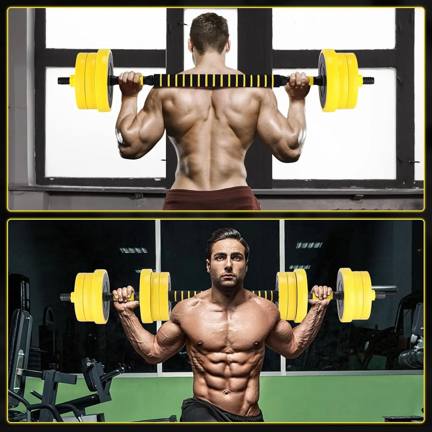 HiMISS 2-In-1 Adjustable Dumbbell Set For Home Gym