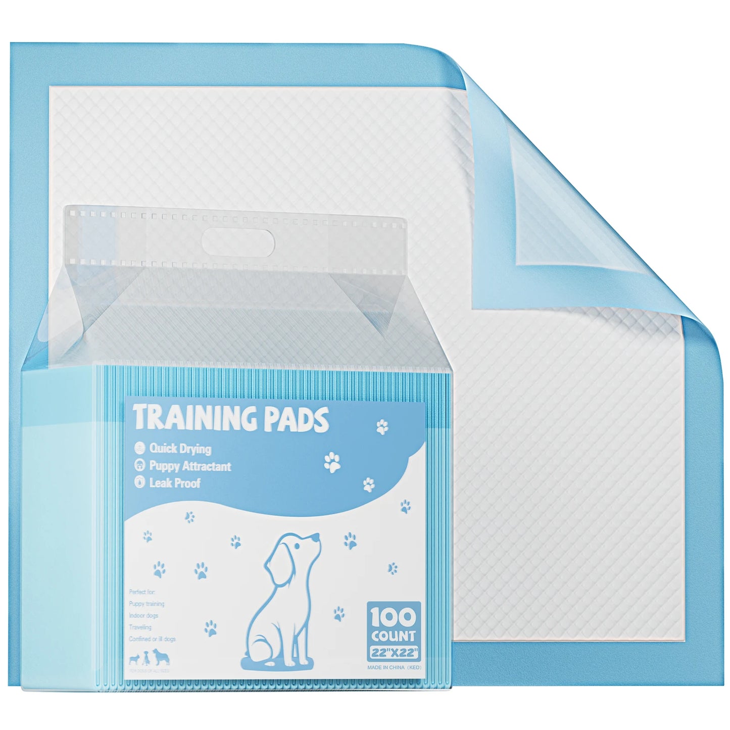 JHK Disposable Pet Underpads Quick Dry Leakproof Super Absorbency 150 Count