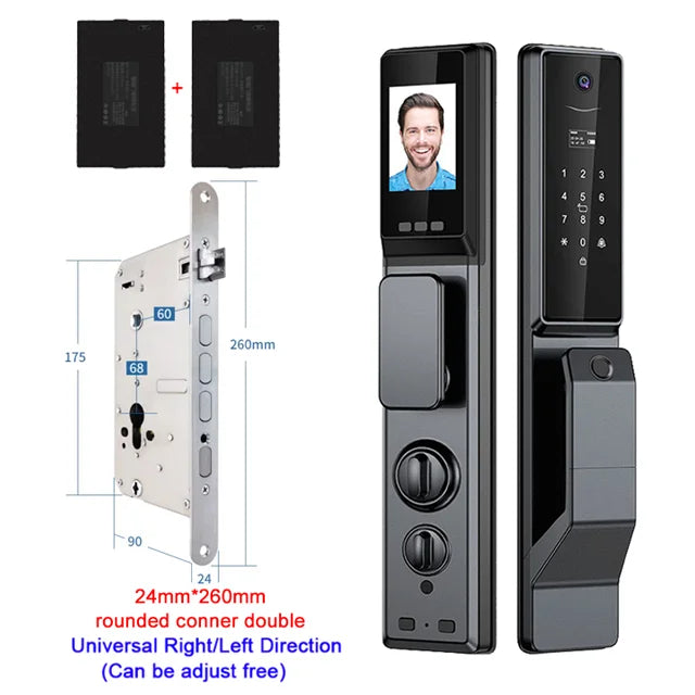 YKESDL Waterproof Outdoor Smart Lock With Camera AluminiumAlloy WiFi Alexa