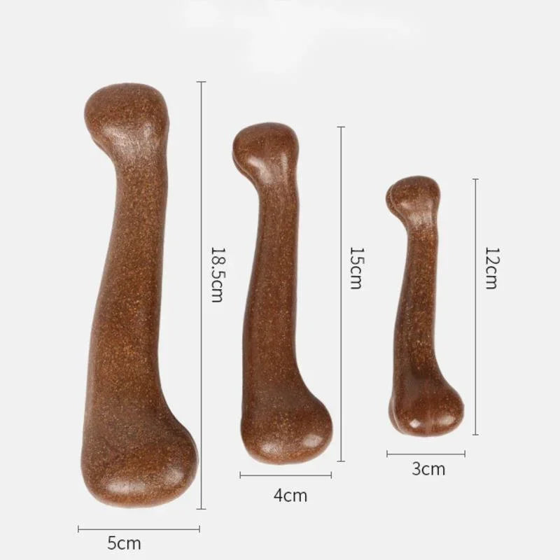 Durable Dog Bone Chew Toys Nearly Indestructible Non-Toxic Dental Care