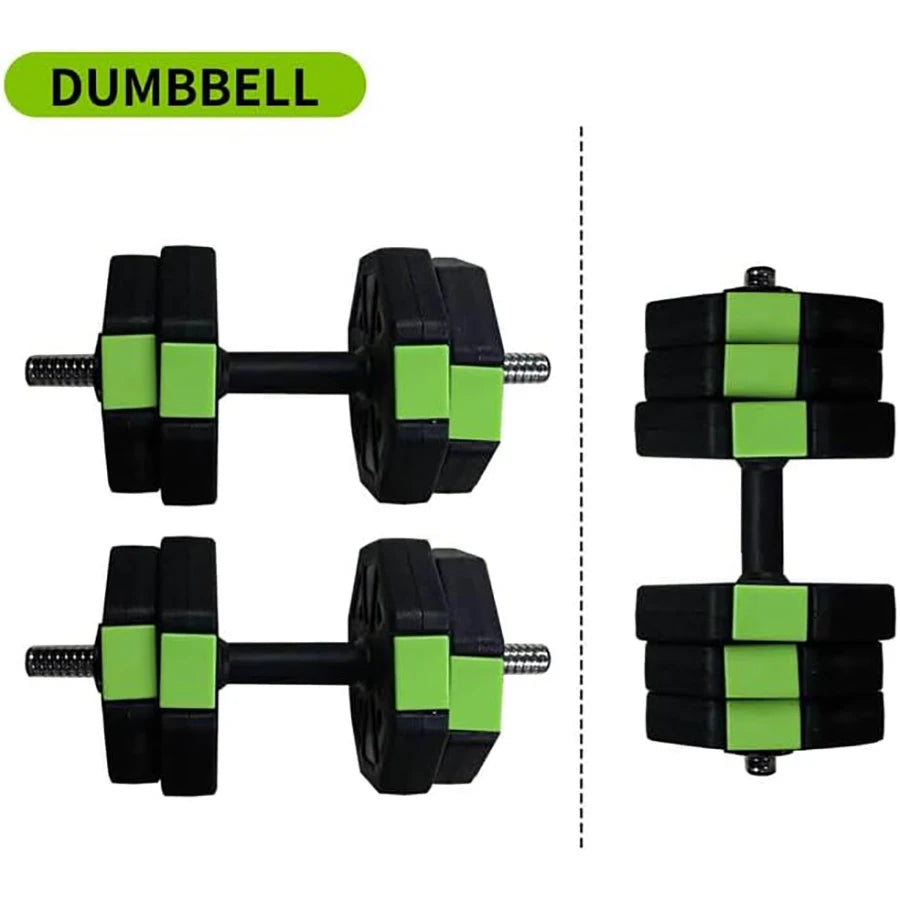 HiMISS 2 In 1 Adjustable Dumbbell Set With Iron Handle For Home Gym