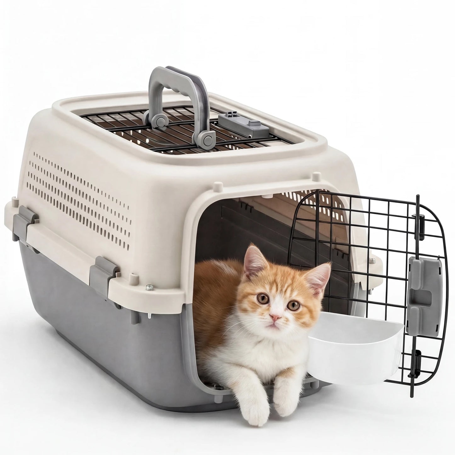 Pet Carrier For Small Dogs And Cats Front Wire Door