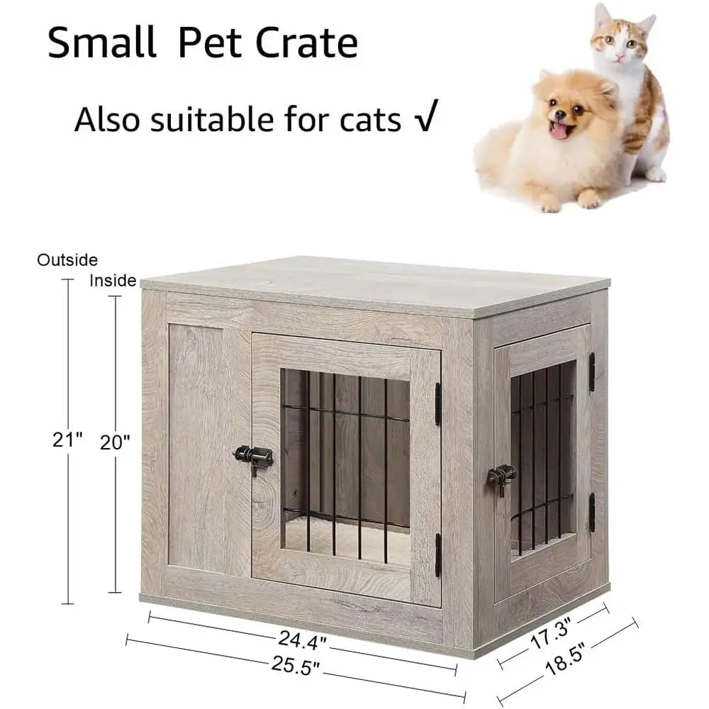 Furniture Style Indoor Dog Crate For Small Dogs And Cats