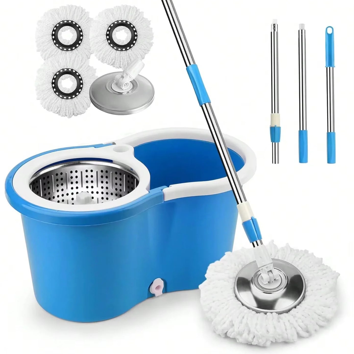SHFY Heavy Duty Spin Mop and Bucket System 360 Rotation