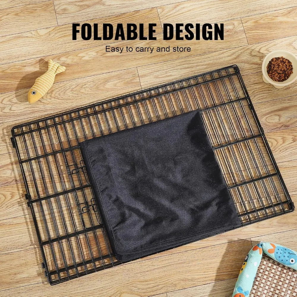 Dog Playpen Four Panels Foldable Metal Exercise Pen