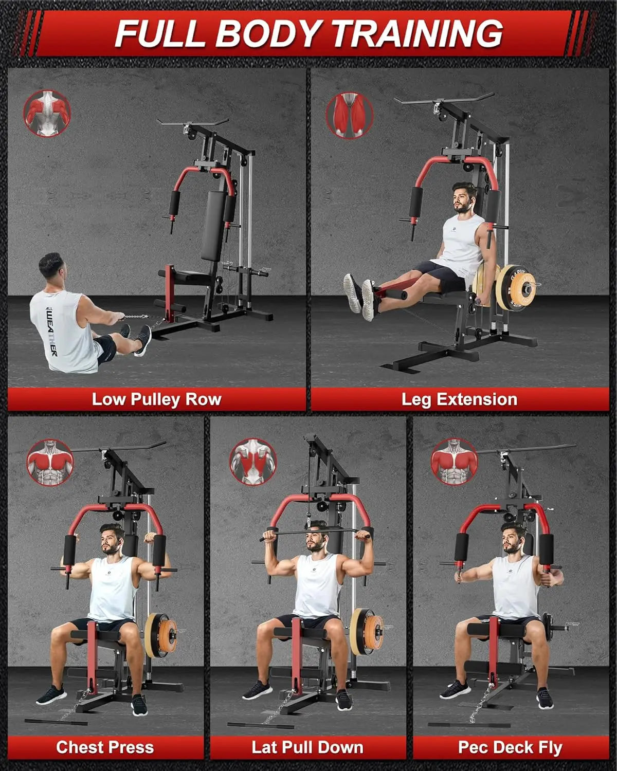 HiMISS All In One Home Gym System For Total Strength