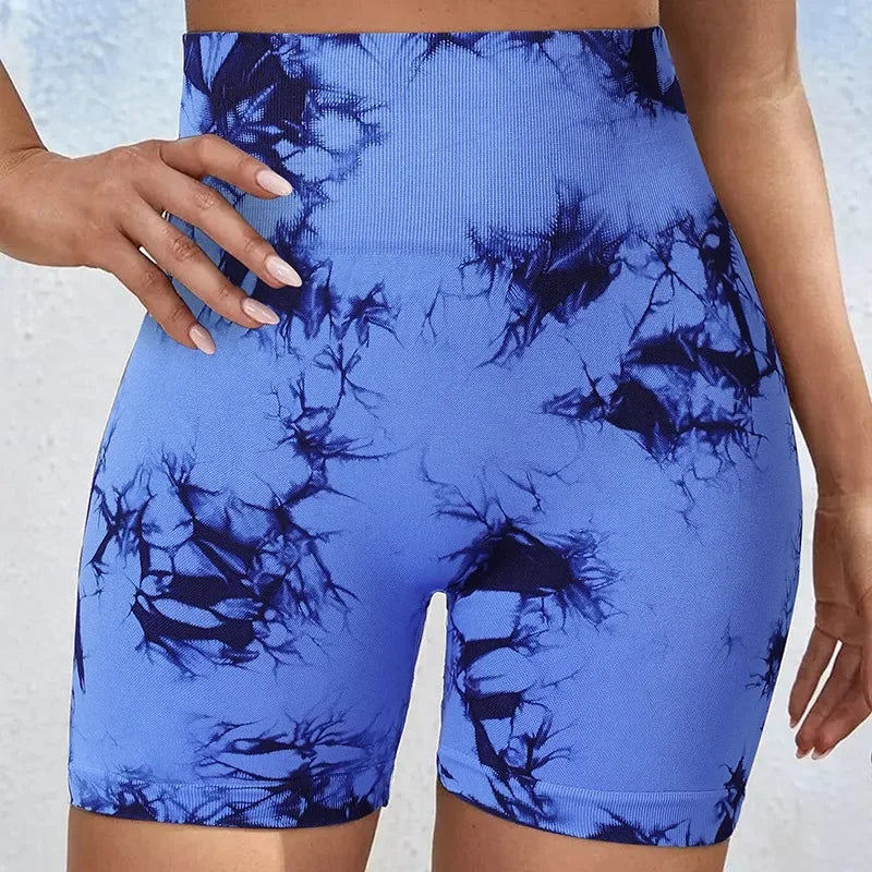 Women Yoga Shorts High Elastic Gym Shorts Push Up Sports Running