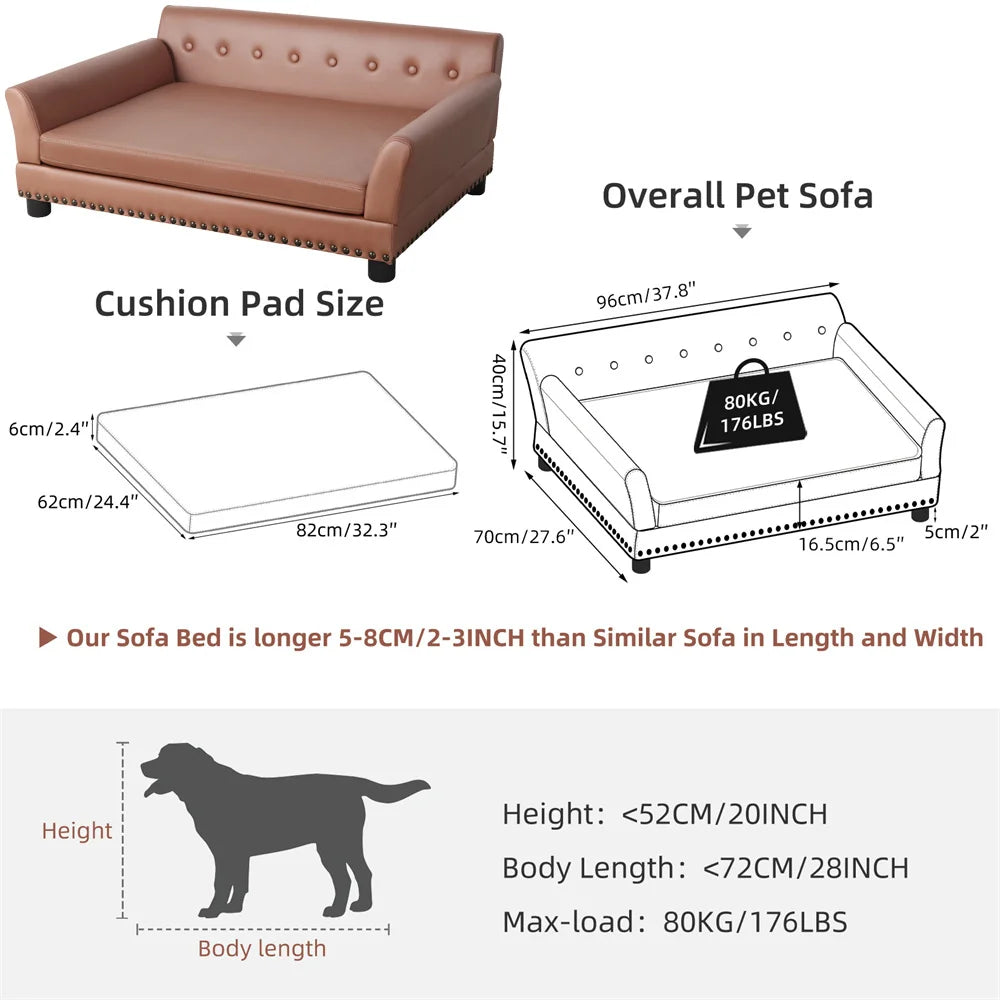 BORWART CN Heavy Duty Pet Sofa Raised Bed
