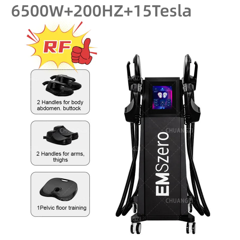 Emszero 6500W RF Muscle Carving Machine Pro NEO 5 Handles