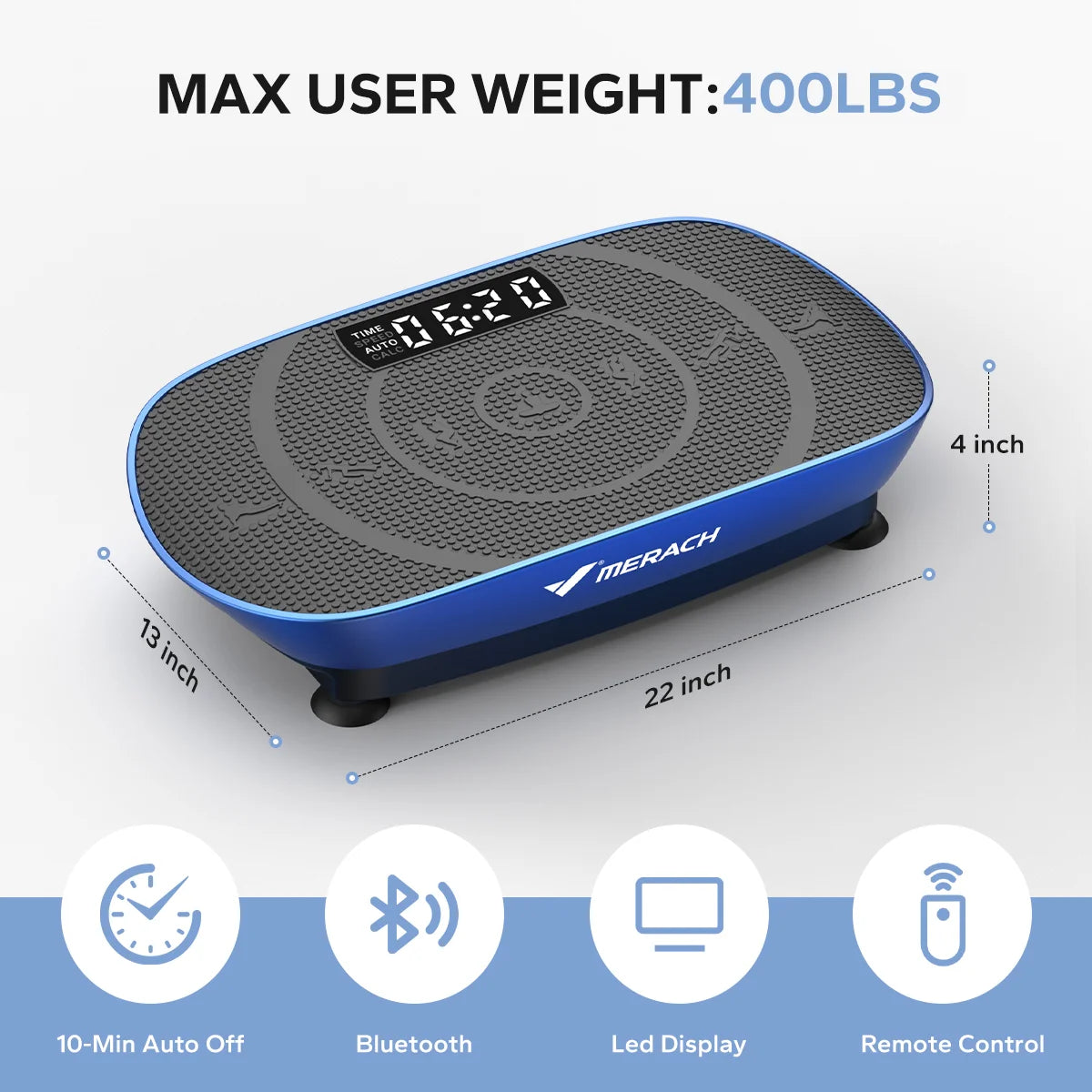 MERACH Vibration Plate CV30 Fitness Platform For Full Body Workout