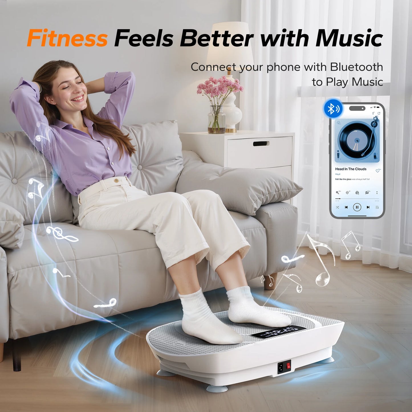 MERACH Vibration Plate CV30 Fitness Platform For Full Body Workout