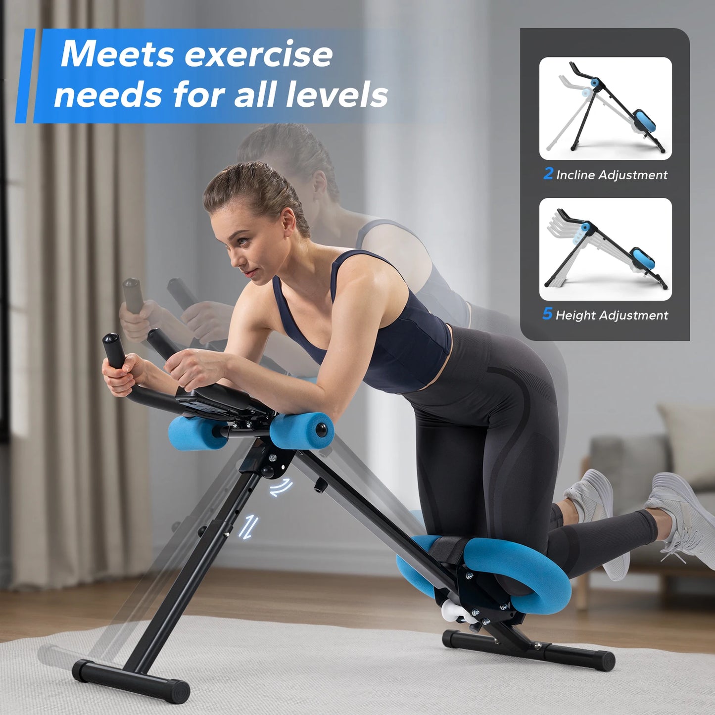 MERACH 2314 Ab Machine Adjustable Foldable Trainer for Core Workout