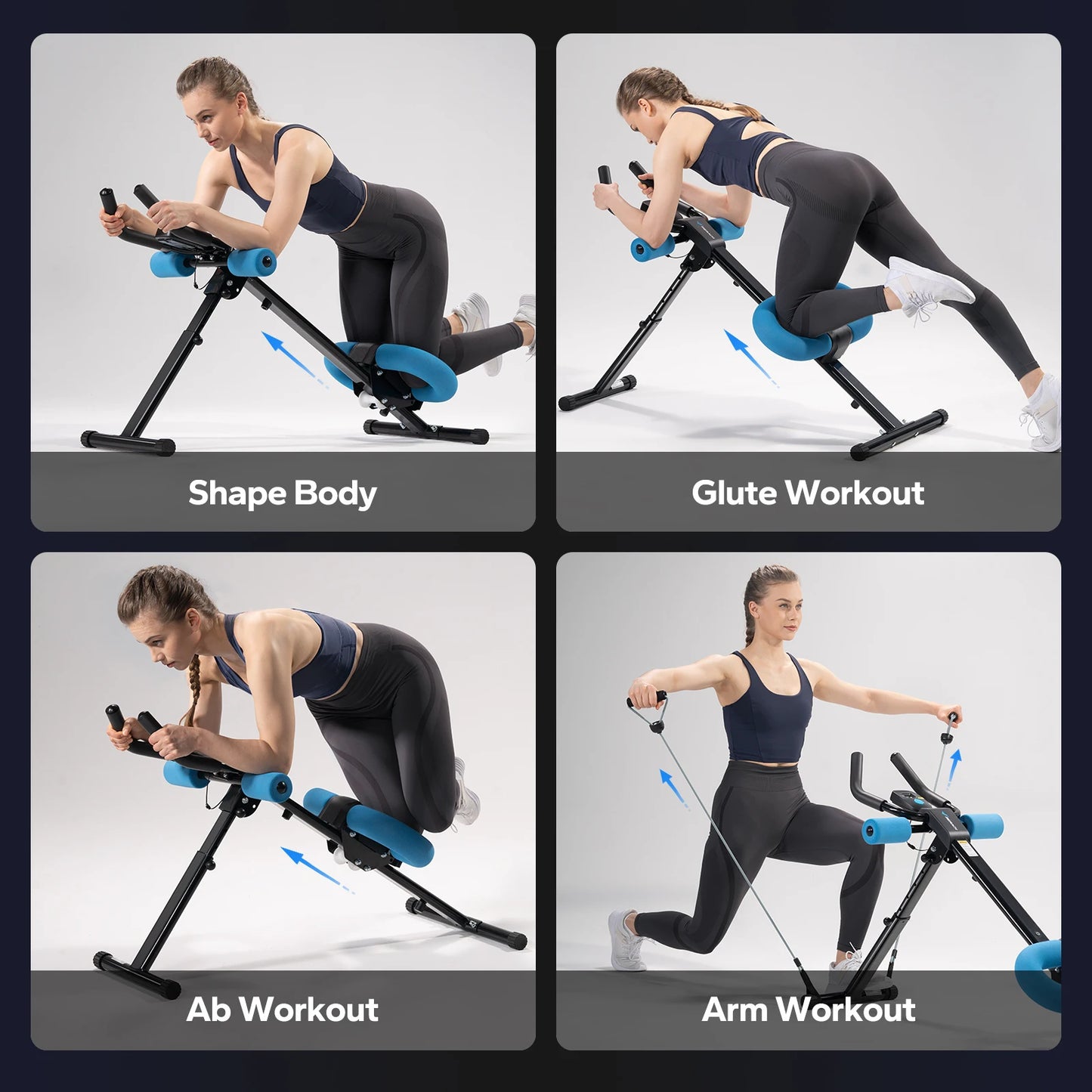 MERACH 2314 Ab Machine Adjustable Foldable Trainer for Core Workout