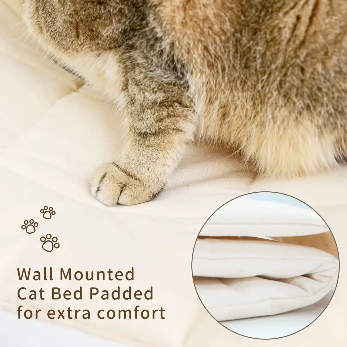 CWV Wall Mounted Cat Hammock Kit With Climbing Shelves Perches