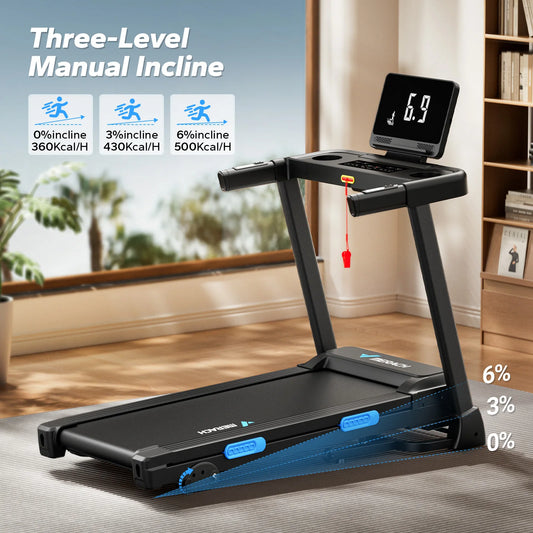 MERACH Foldable Treadmill T12 with Incline & Heart Rate Monitor