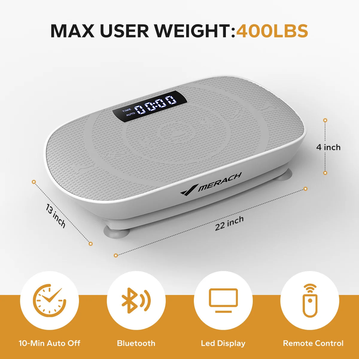 MERACH Vibration Plate CV30 Fitness Platform For Full Body Workout