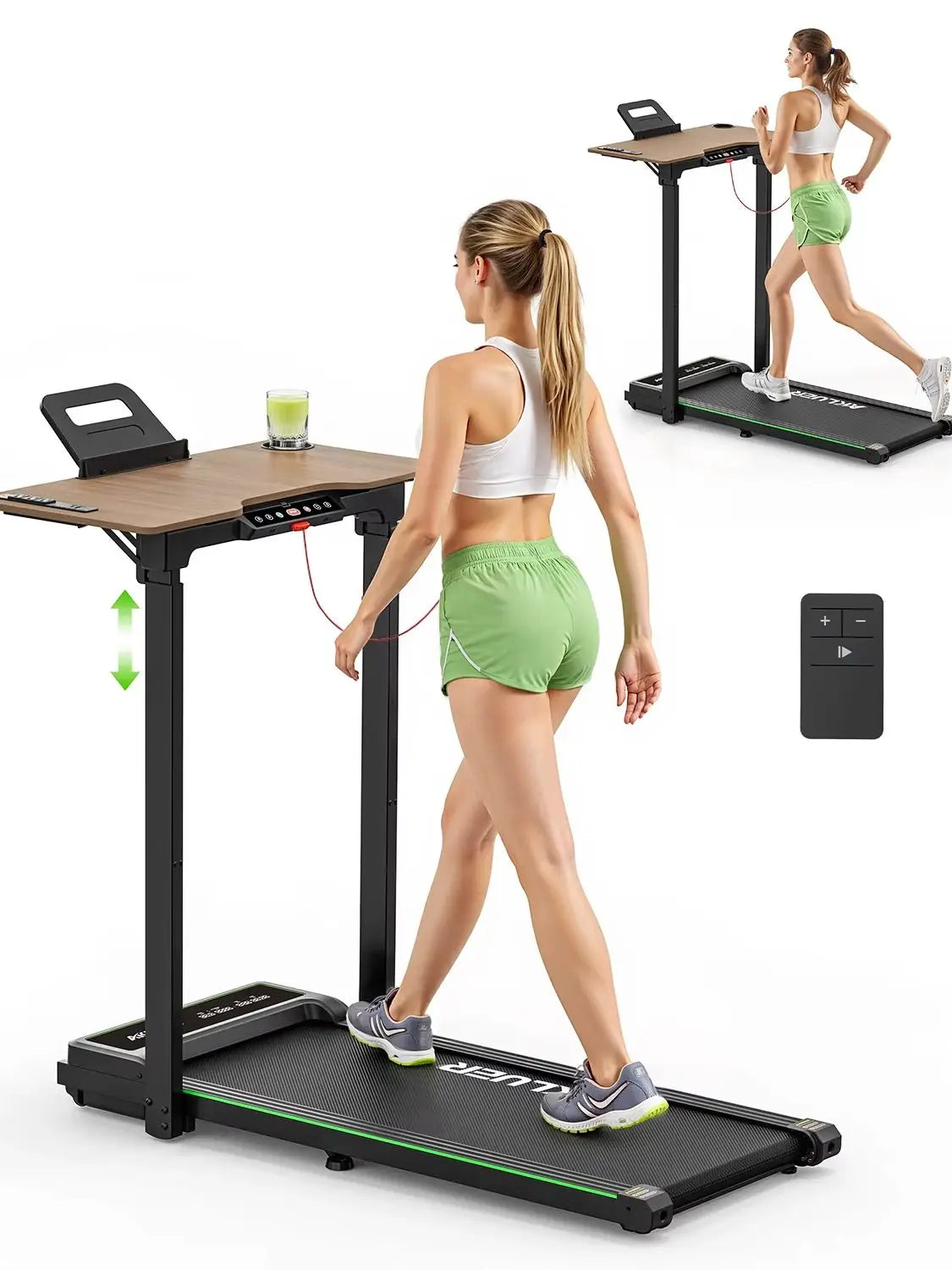 AKLUER Walking Pad Treadmill Compact Foldable Home Office