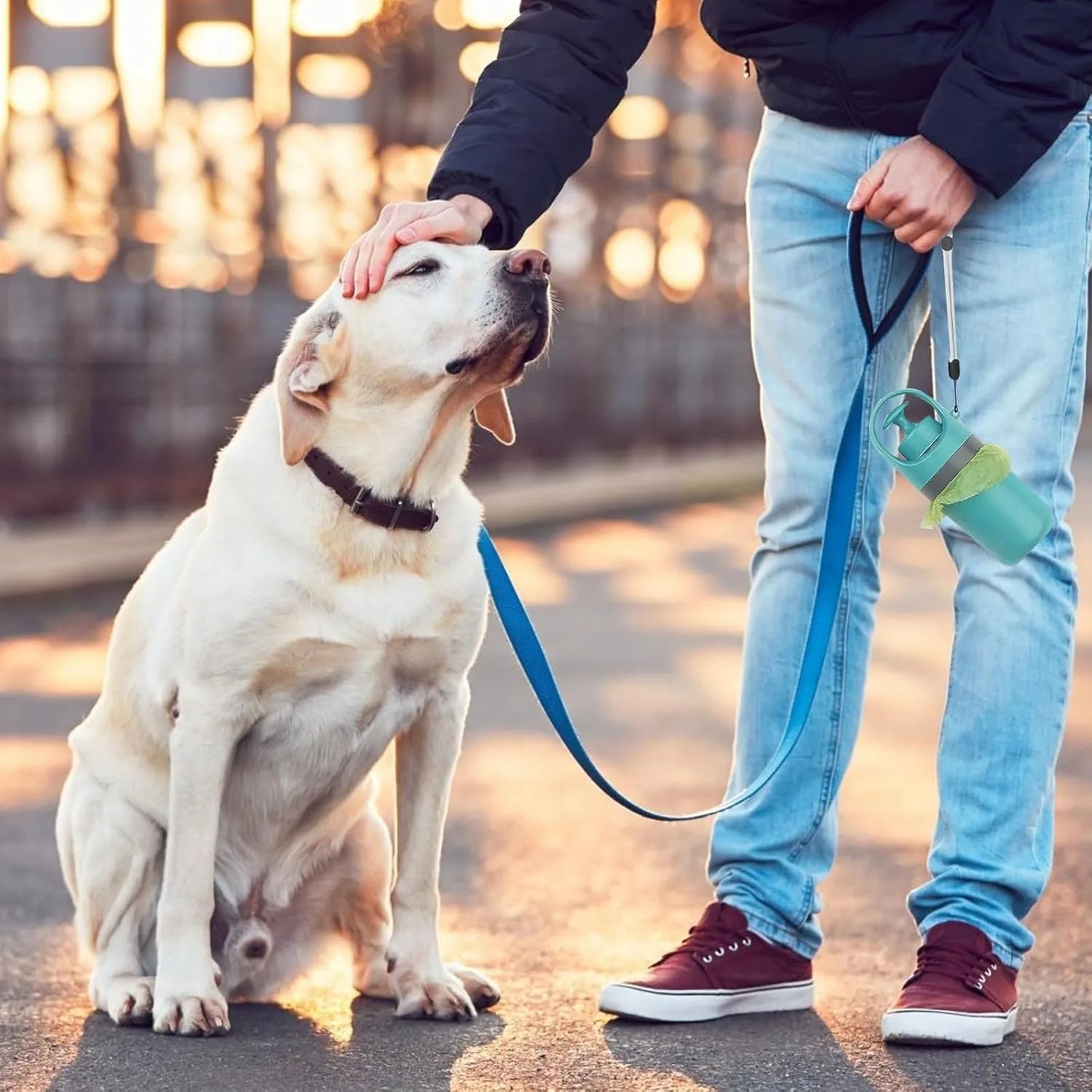Portable No Touch Dog Pooper Scooper With Claw Bag Holder