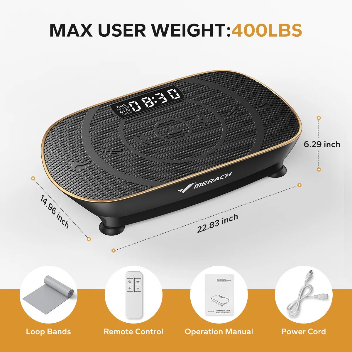 MERACH Vibration Plate CV30 Fitness Platform For Full Body Workout