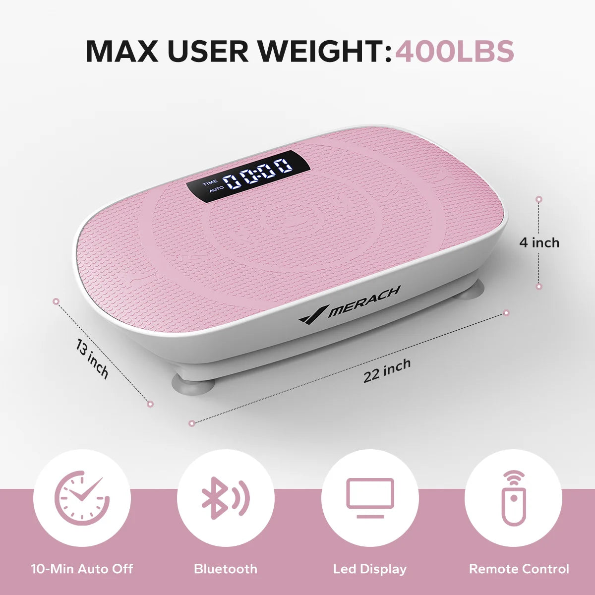 MERACH Vibration Plate CV30 Fitness Platform For Full Body Workout