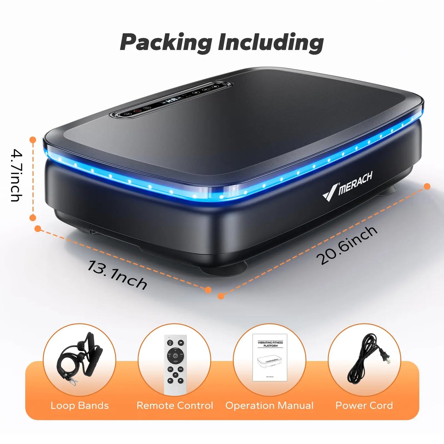 MERACH Vibration Plate Exercise Machine for Light Whole Body Workout