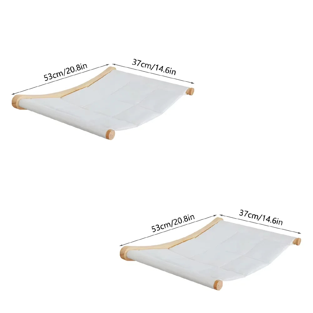 CWV Wall Mounted Cat Hammock Kit With Climbing Shelves Perches