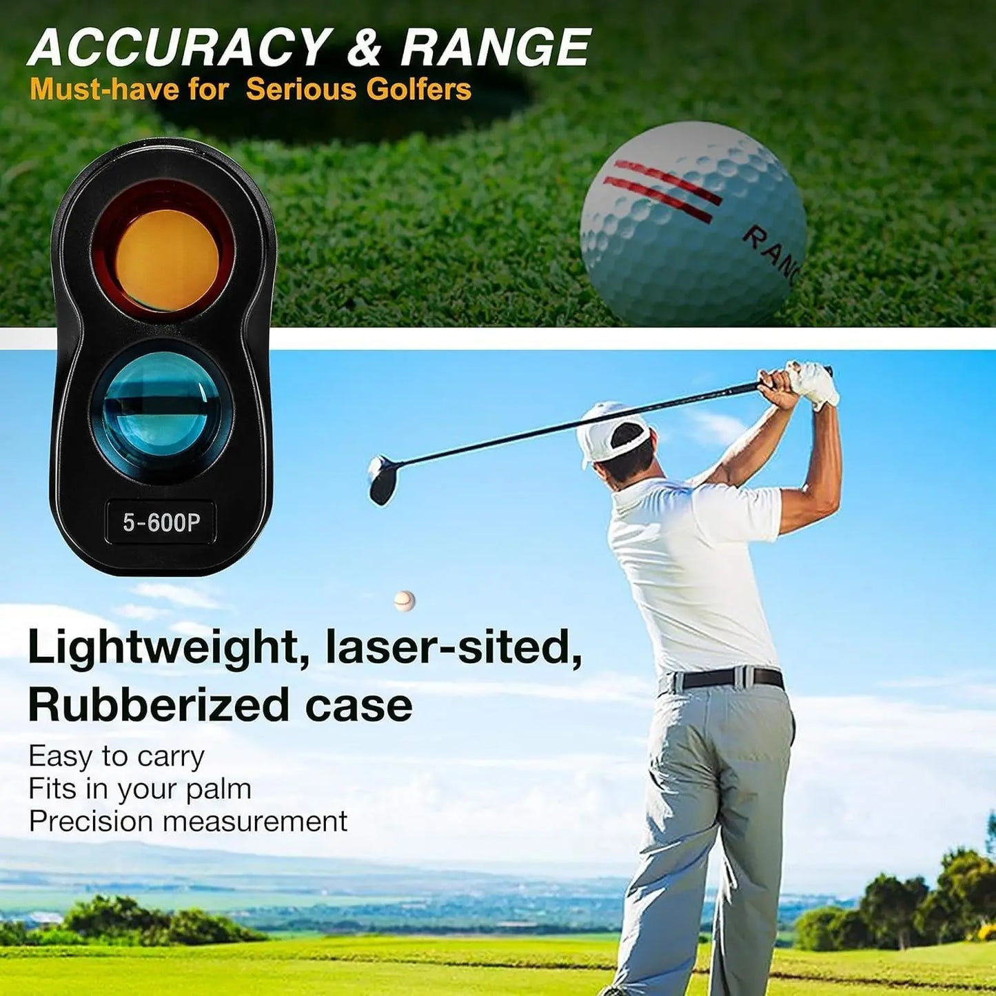 BOAYAL Laser Golf Rangefinder 6X Magnification