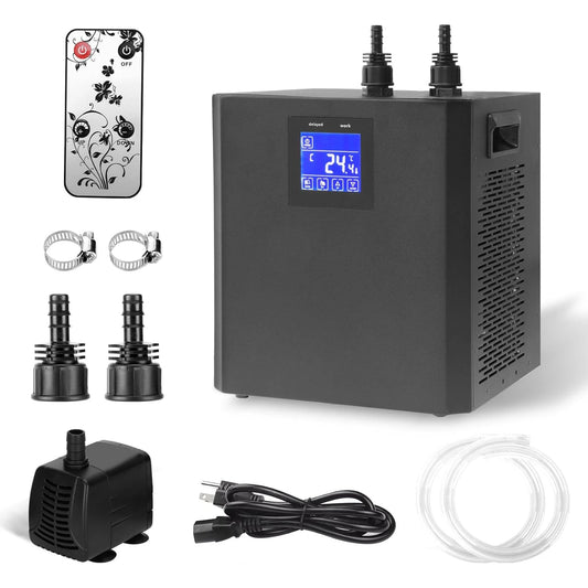 SHICUO Aquarium Chiller For Fish Tank One Third HP Remote