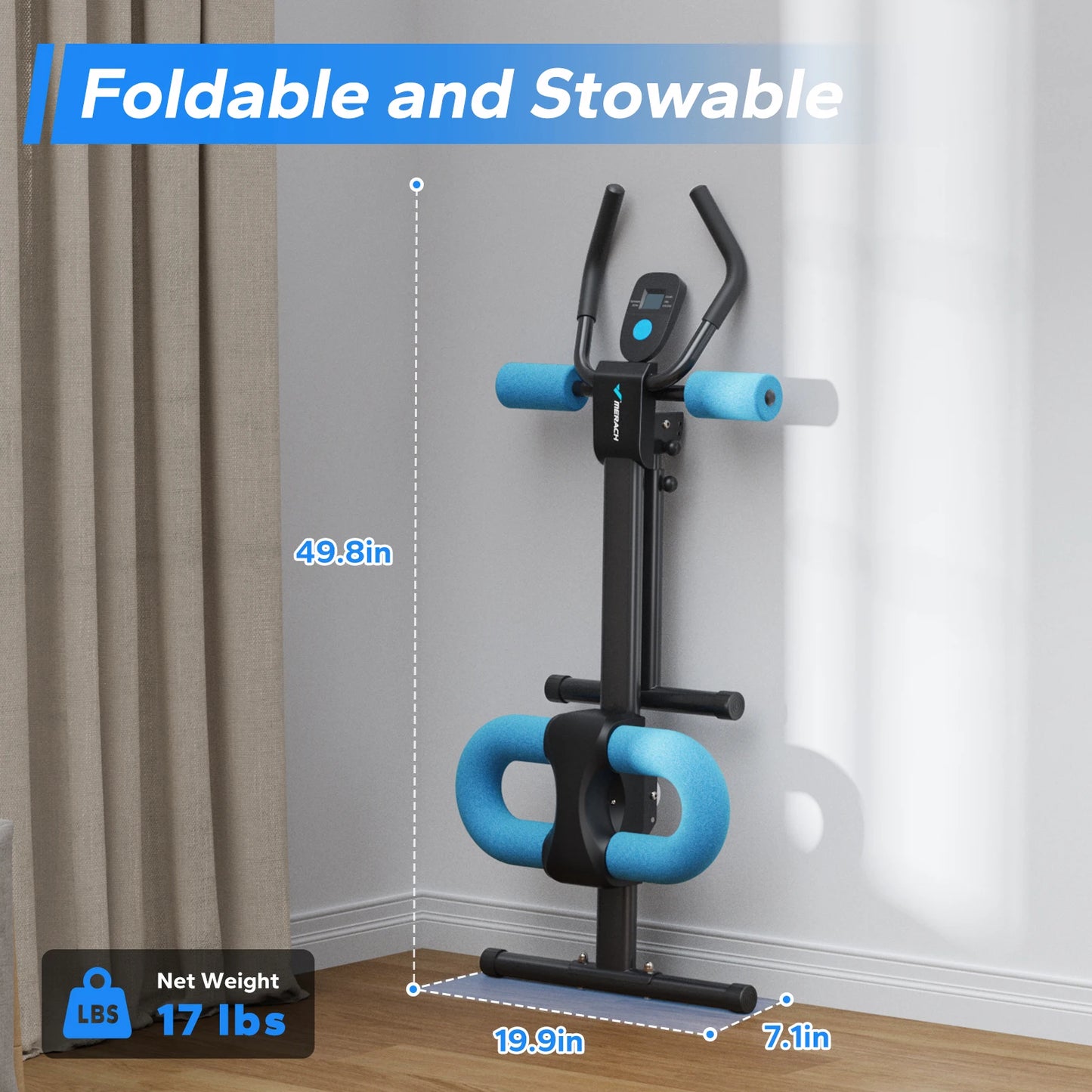 MERACH 2314 Ab Machine Adjustable Foldable Trainer for Core Workout