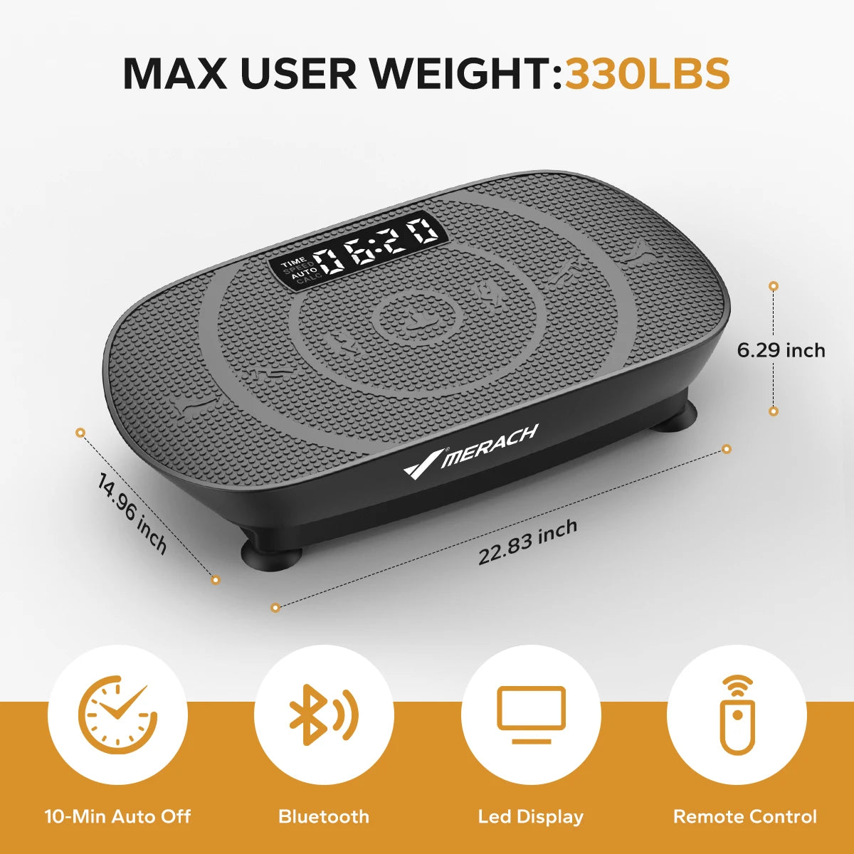 MERACH Vibration Plate CV30 Fitness Platform For Full Body Workout