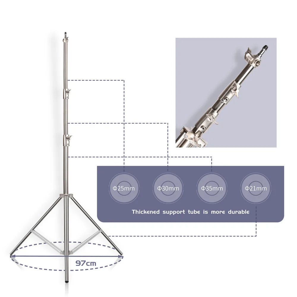 SH Studio Tripod Foldable Lighting Stand for Photo Studio