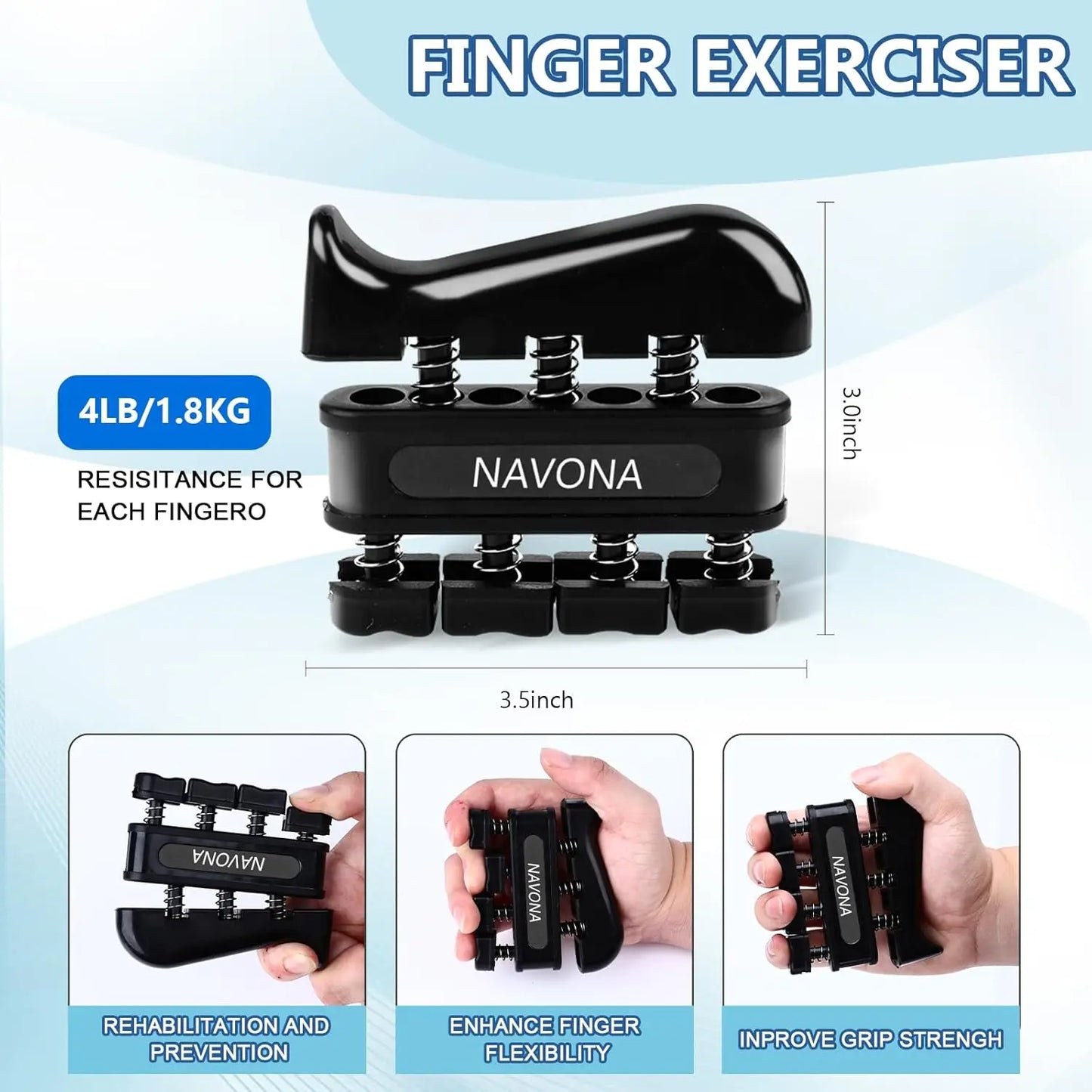 10-Piece Grip Strength Kit For Forearm And Finger Exercise