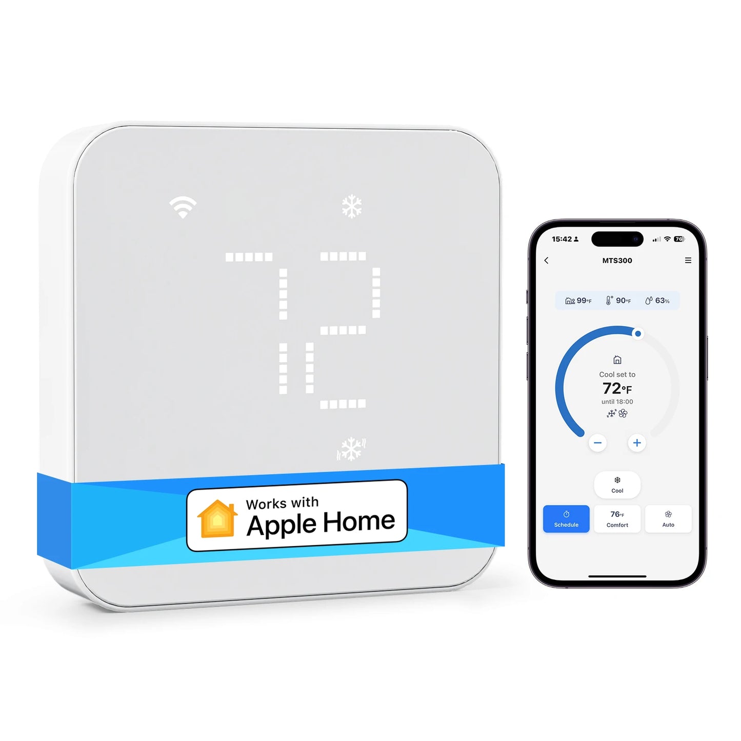 Meross Matter Smart Thermostat for US Wi-Fi, Works With Alexa