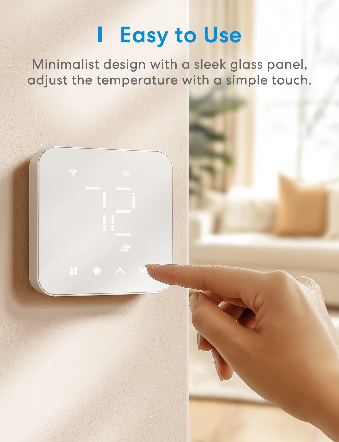 Meross Matter Smart Thermostat for US Wi-Fi, Works With Alexa