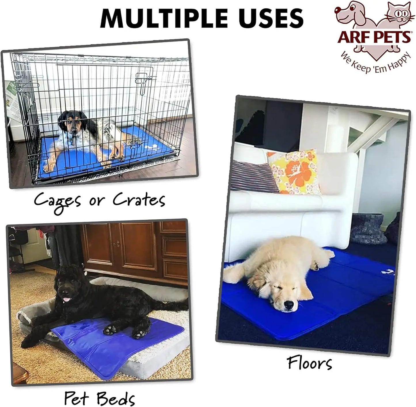 Self-Cooling Gel Pet Mat For Dogs No Electricity Needed