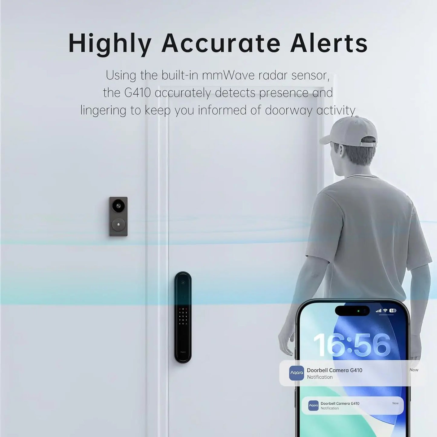 Smart Doorbell Camera With Chime 2K Video HomeKit Secure Video