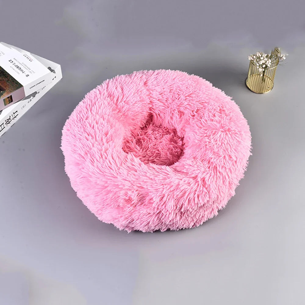 Premium Ultra Soft Round Pet Bed For Dogs And Cats