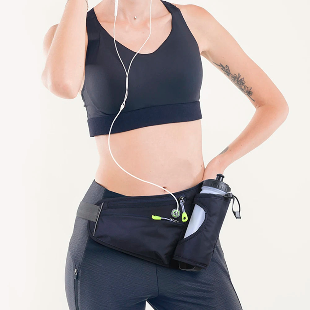 APWIKOGER Hydration Waist Bag Water Bottle Holder for Runners