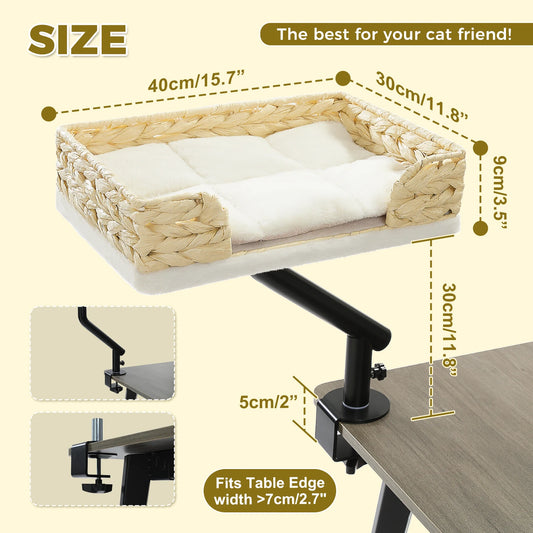 PAWZ Road Cat Desk Bed With 360 Degree Rotating Stand