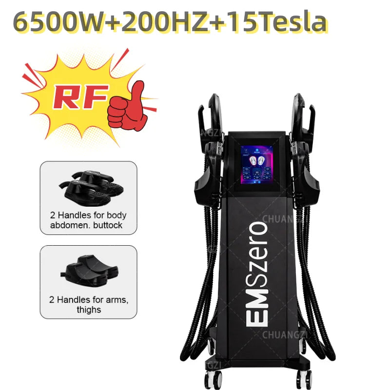 Emszero 6500W RF Muscle Carving Machine Pro NEO 5 Handles