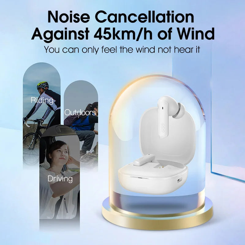 QCY HT05 ANC Wireless Earphones With 40dB Noise Cancellation