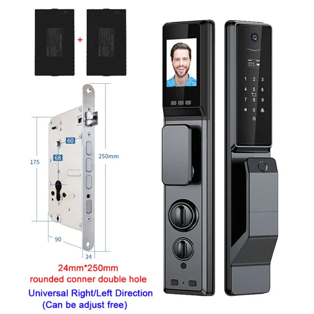 YKESDL Waterproof Outdoor Smart Lock With Camera AluminiumAlloy WiFi Alexa