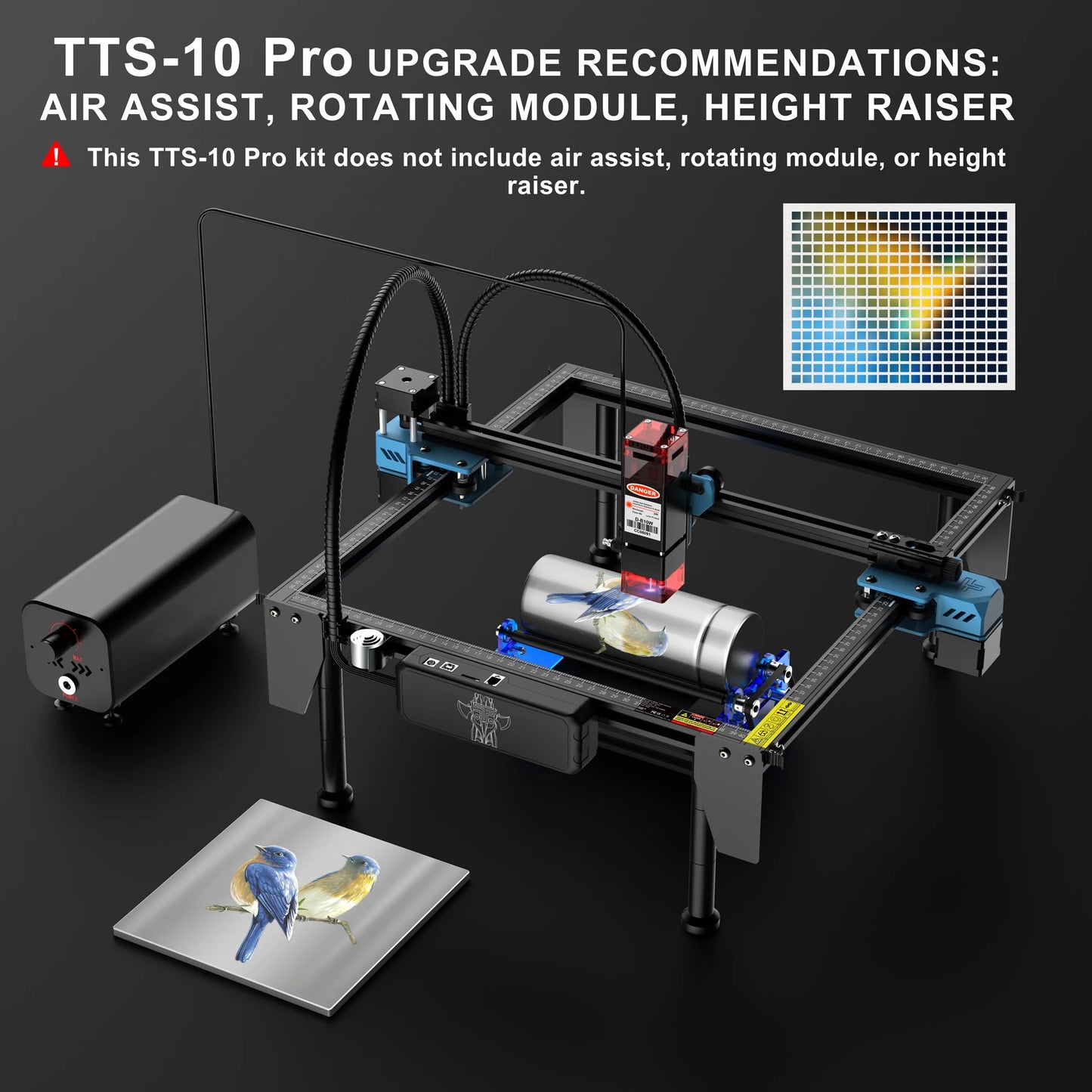 Two Trees TTS-10 Pro Laser Engraver 445nm Blue Light Engraving Machine