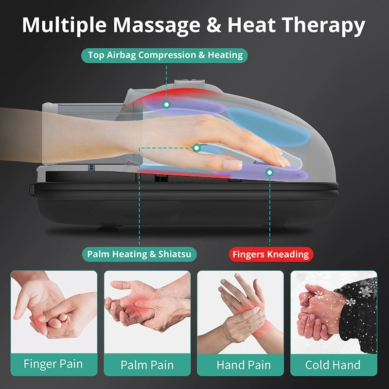 Medcursor Wireless Hand Massager With Air Compression and Heat Therapy