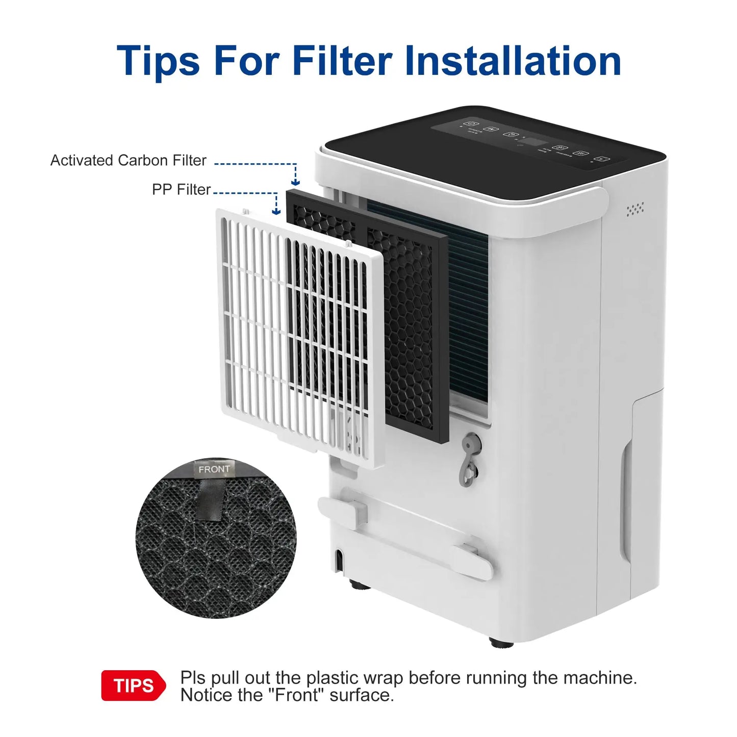 Shinco 30-Pint Basement Dehumidifier With Auto Drainage