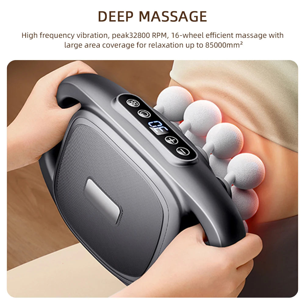 Foreverlily 16 Head Fascia Gun High Frequency Massager