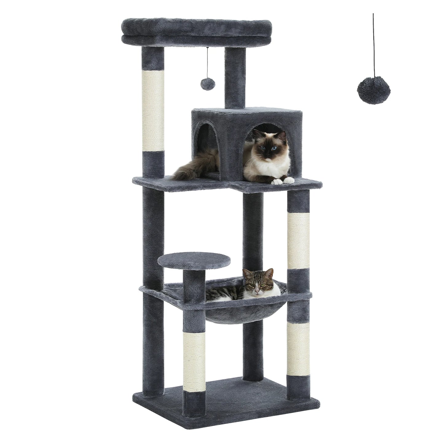 PAWZ Road Five-Level Cat Tree With Hammock And Scratching Posts