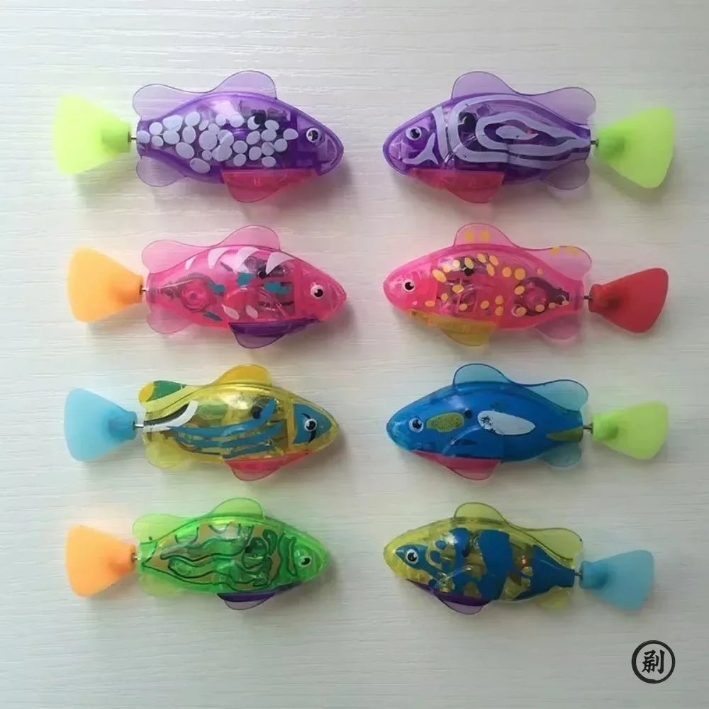 LED Inductive Interactive Cat Swimming Robot Fish Toy